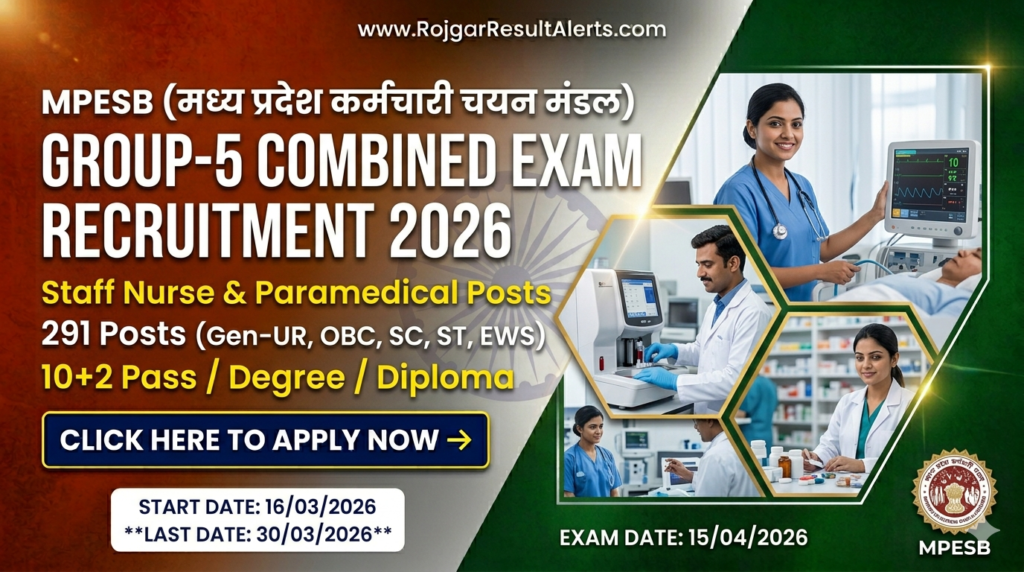 MPESB Group 5 Recruitment 2026