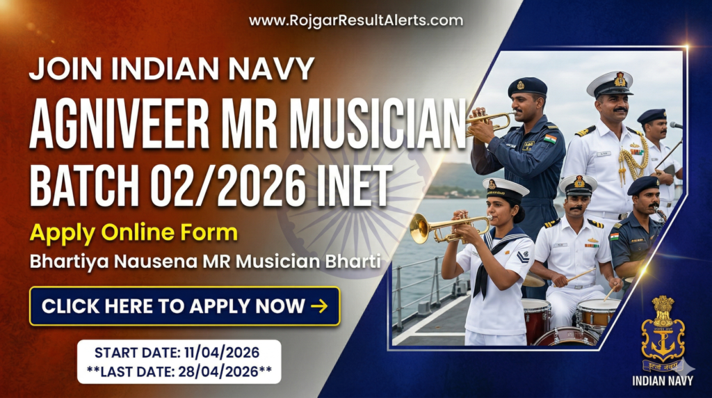 Indian Navy Agniveer MR Musician 2026 Notification Banner